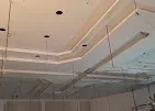 Modern Curved False Ceiling Design Architectural False Ceiling & Lighting Desk and Decor 