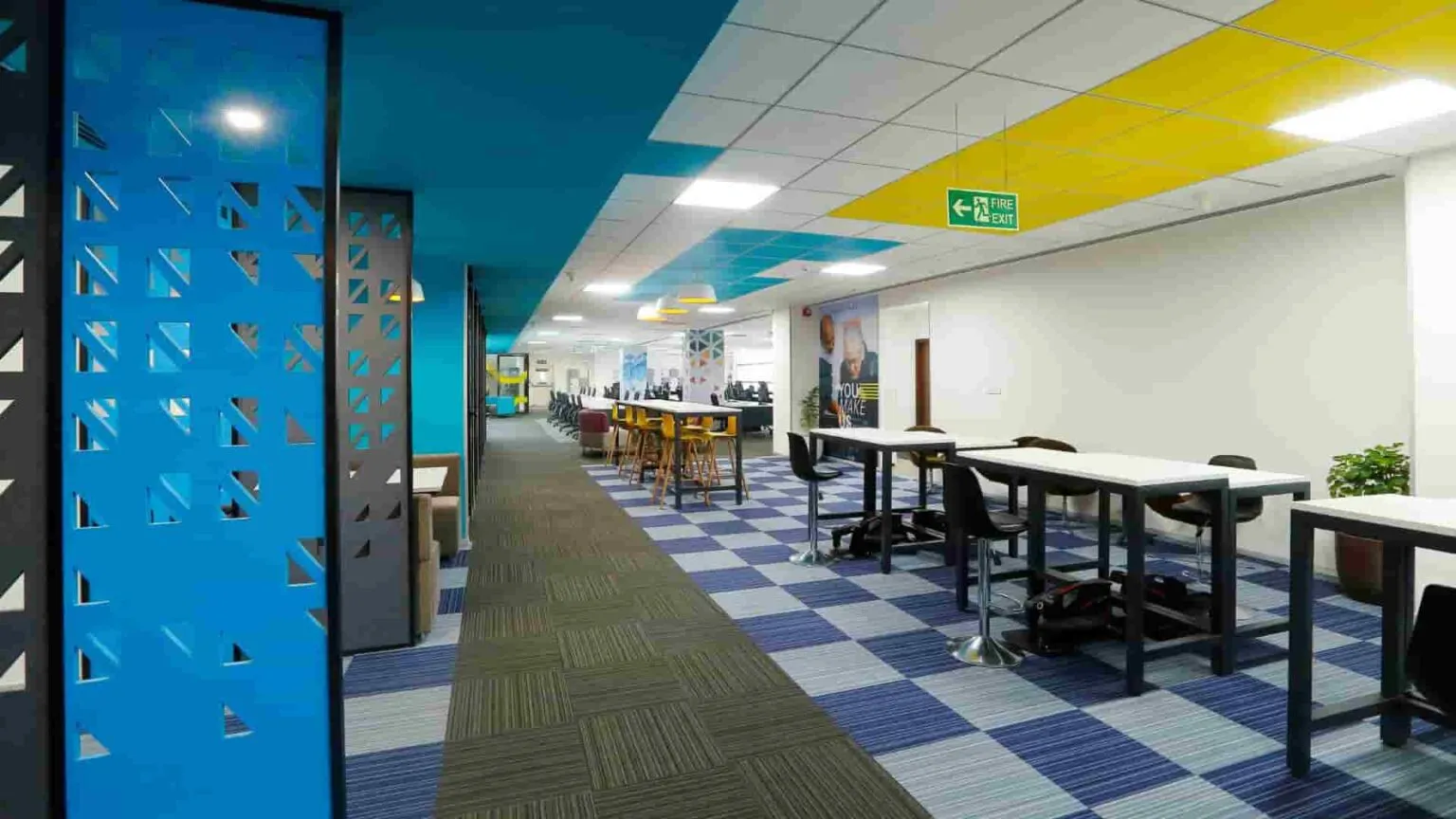 Modern Corporate Collaborative Office Corridor Modern Office Designs Desk and Decor 