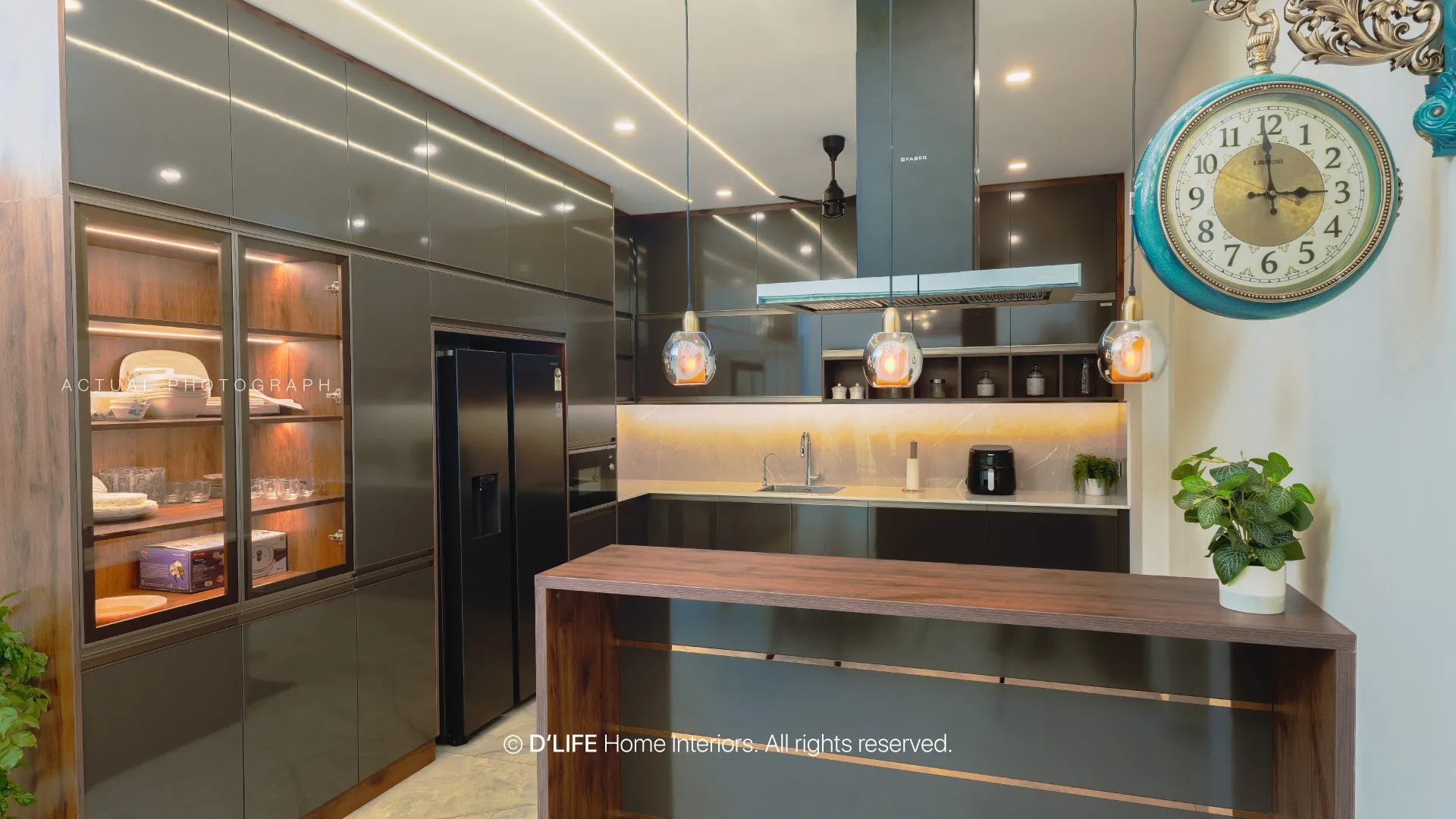 Modular Kitchen with Breakfast Counter Modular Kitchen Desk and Decor 