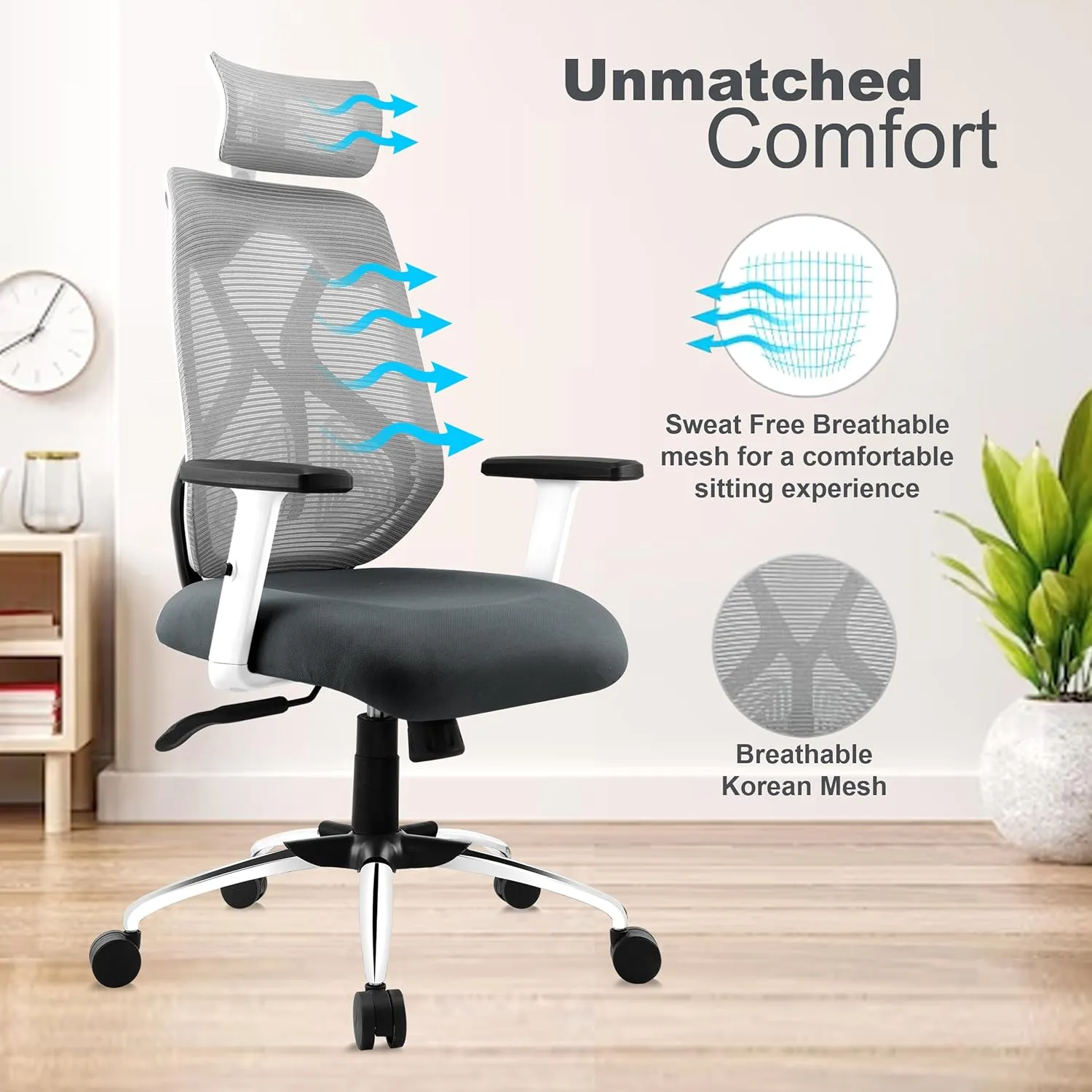 Ergofit Ergonomic Office Chair for Home Ergonomic Chairs Desk and Decor 