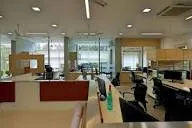 Office Room with Glass Partition Wall Modern Office Designs Desk and Decor 