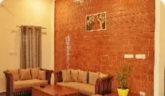 Artistic Living Room with CNC Panel Wall & Mural Staircase Backdrop Modern Living Room Designs Desk and Decor 