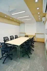 Office Room with Glass Partition Wall Modern Office Designs Desk and Decor 