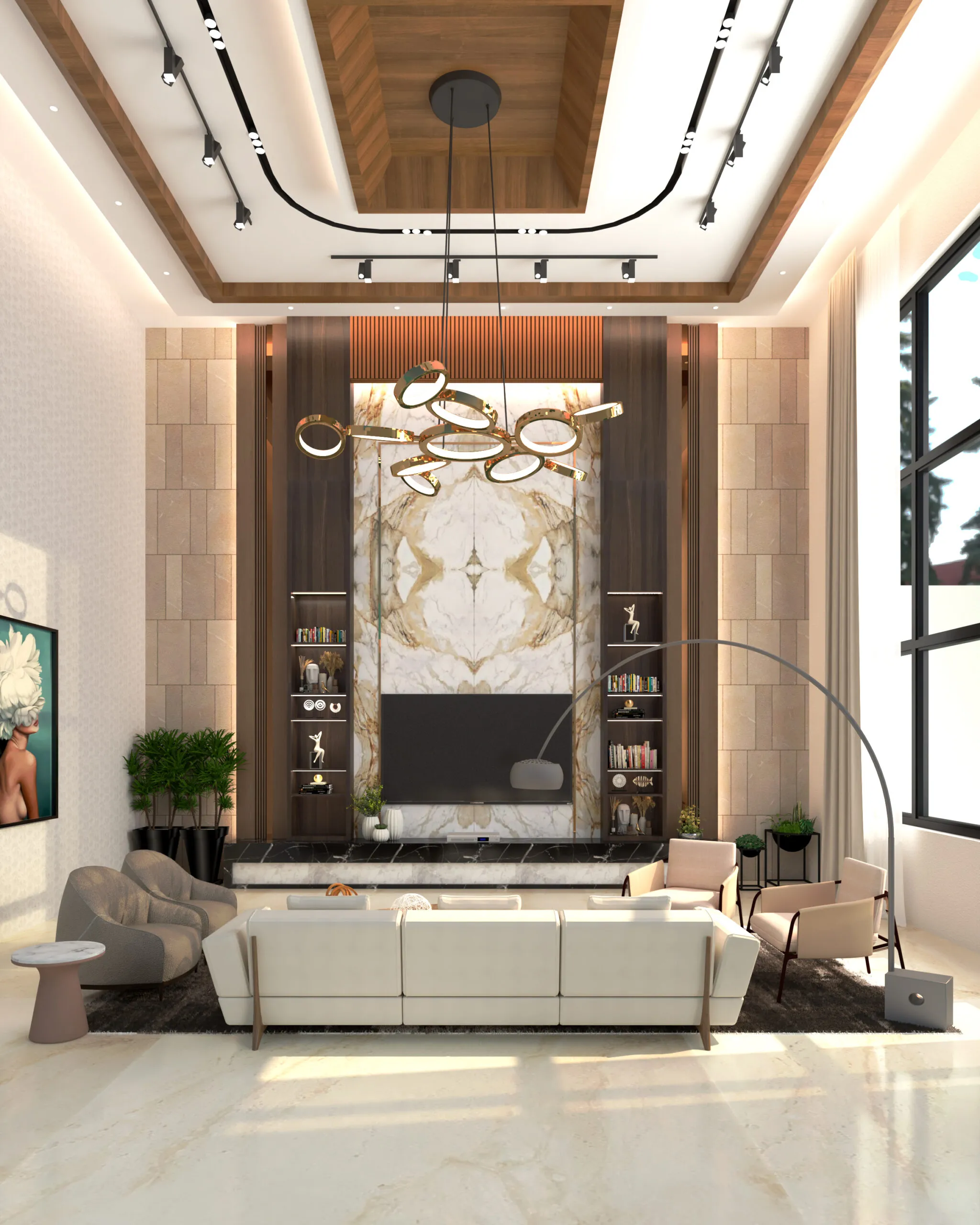 Living Room / TV Lounge Modern Living Room Designs Desk and Decor 