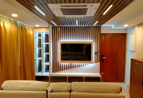 Luxury Living Room Set with Marble & Gold-Strip TV Unit Modern Living Room Designs Desk and Decor 