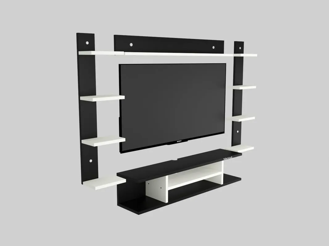 Engineered Wood Entertainment TV Unit Set Wall Mounted TV Unit Wall Mounted TV Units Desk and Decor 