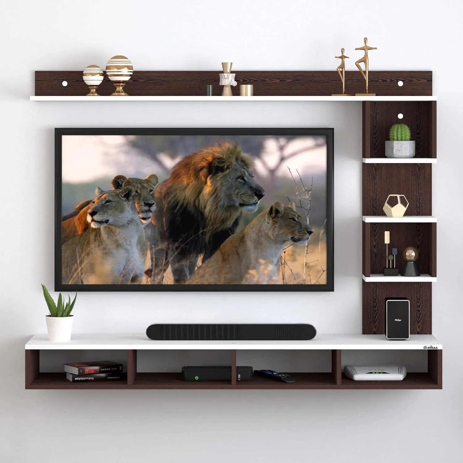 TV Unit Set Wall Mounted Wall Mounted TV Units Desk and Decor 