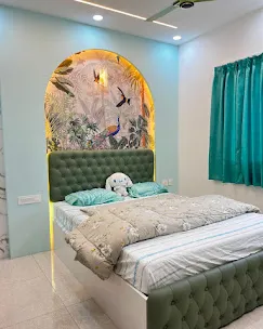 Soft glam bedroom Modern Bedroom Desk and Decor 
