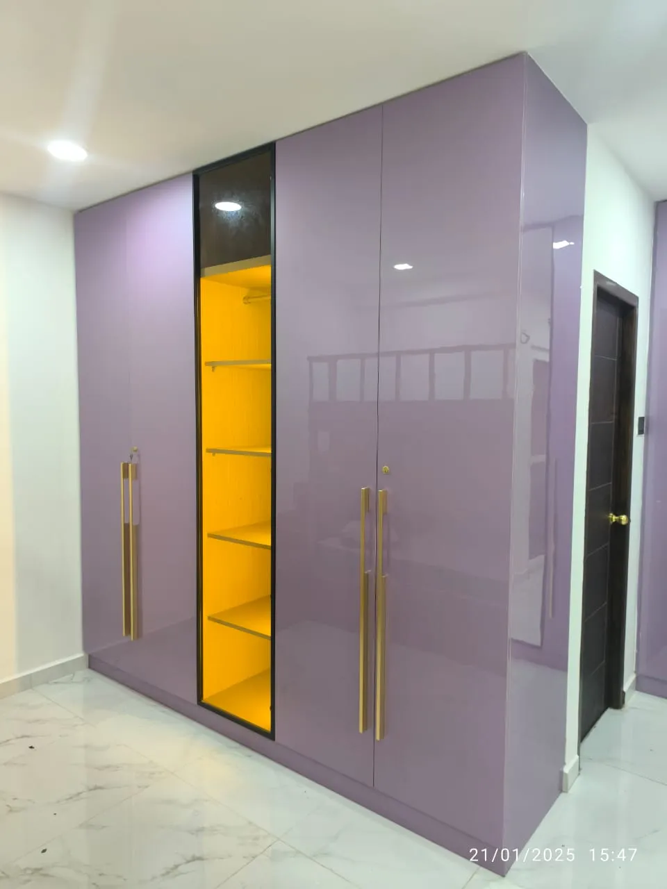Lavender Gloss Statement Wardrobe Mirror Wardrobe Desk and Decor 