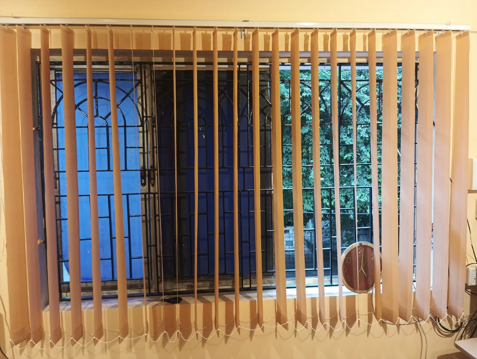 Vertical  Blinds Curtains & Drapes Desk and Decor 