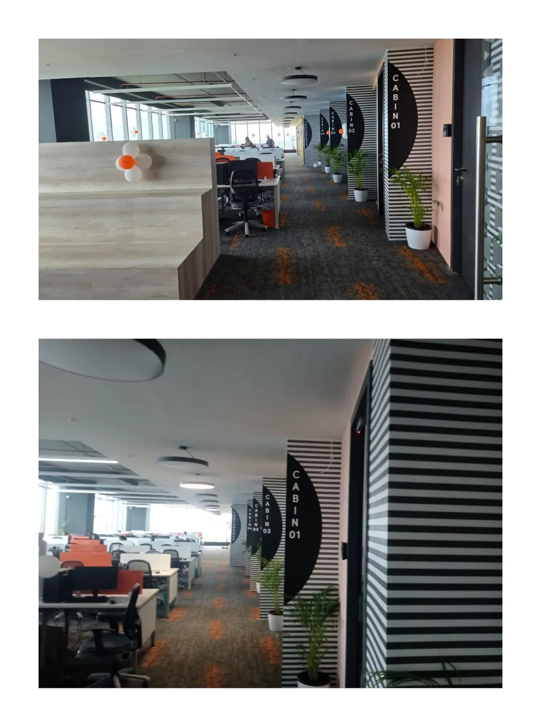 Modern Corporate Office Spaces IT office Desk and Decor 
