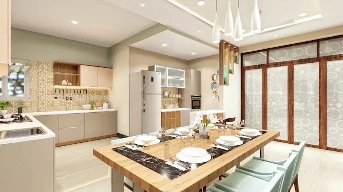 Open-Plan Kitchen with Dining Area Modern Dining Room Designs Desk and Decor 