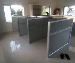 Modern Office Cabin Cabin-Based Office Layout Desk and Decor 