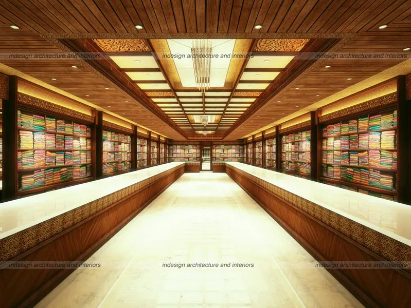 Commercial Apparel Showroom Large Space Showroom Desk and Decor 
