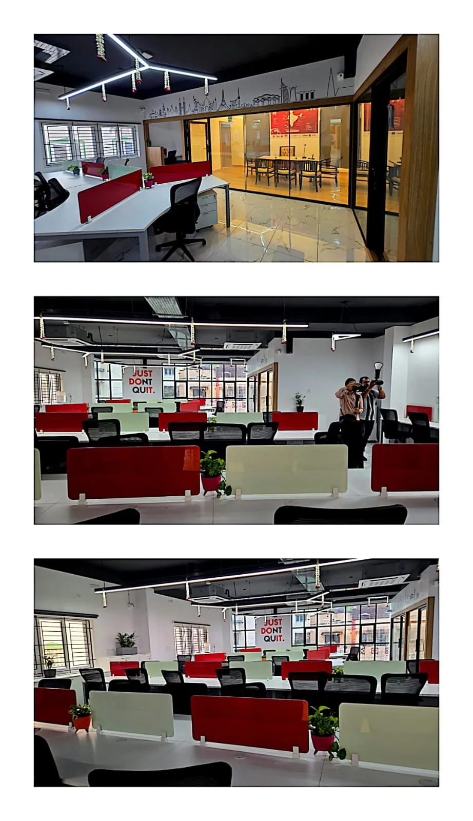 Curved Ergonomic Workstations with Inspirational Branding and Collaboration Pods Executive Desks Desk and Decor 