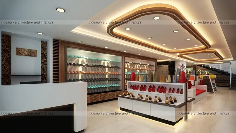 Commercial Apparel Showroom Large Space Showroom Desk and Decor 