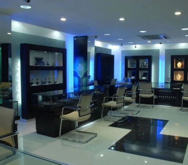 Luxury Jewelry Retail Showroom Glass Display Counters Desk and Decor 