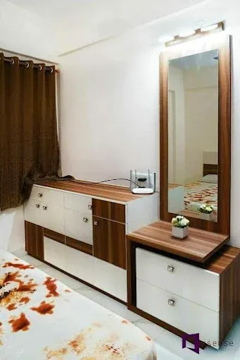 Elegant Modern Dressing Unit Interior Dressing Room & Vanity Unit Desk and Decor 