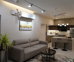 Modern Living Room Set with Tan Leather Sofa & Wooden Wall Storage Unit Modern Living Room Designs Desk and Decor 