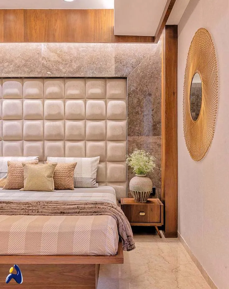 bedroom-cot-with-panel Modern Bedroom Desk and Decor 