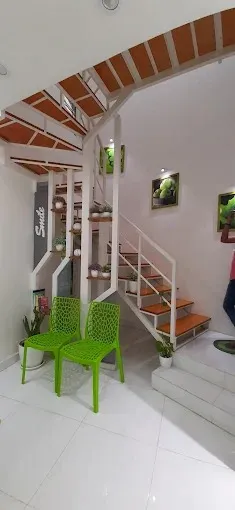 Living Room, Dining Area & Staircase — Open Plan Foyer Modern Living Room Designs Desk and Decor 