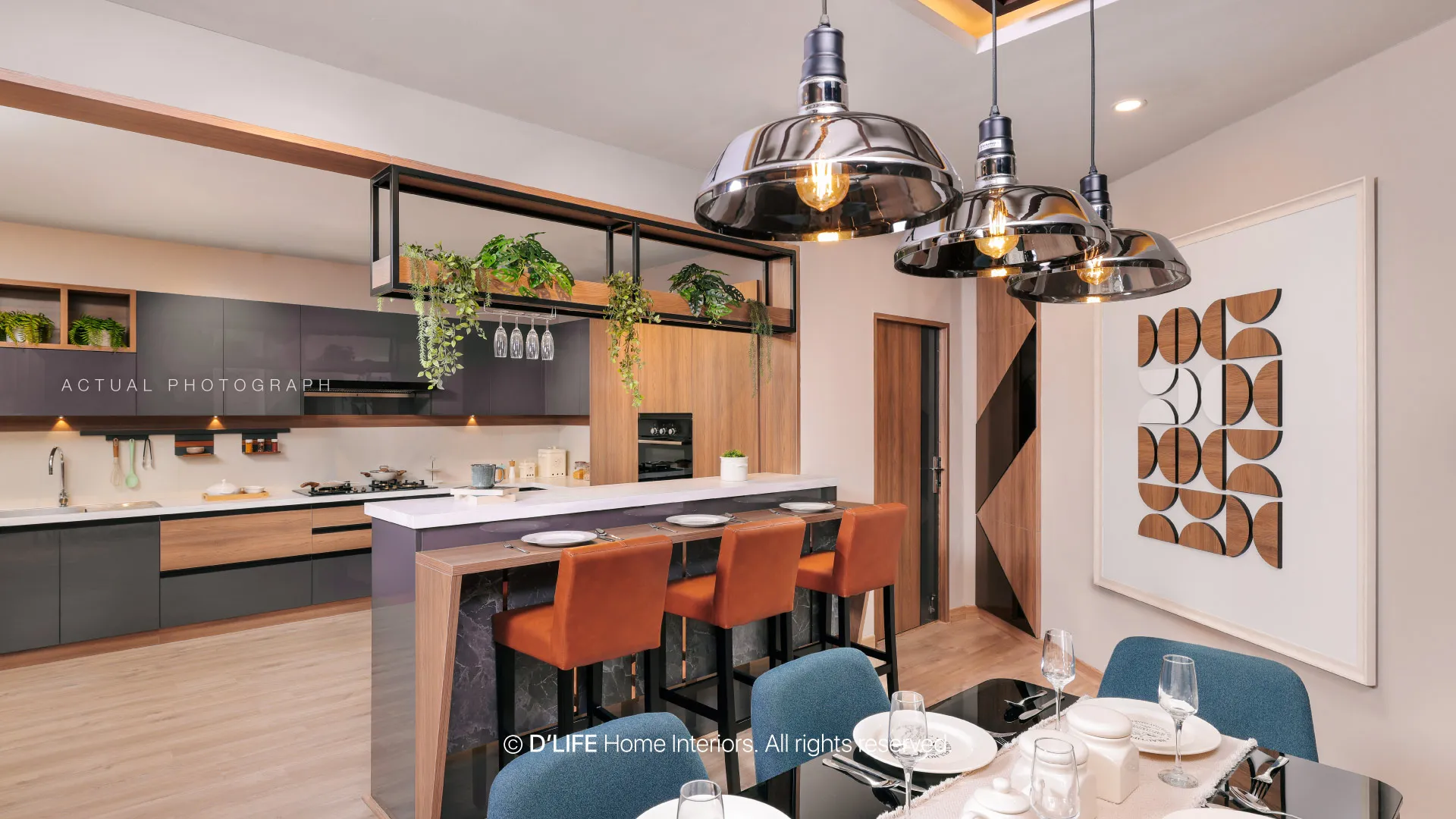 Modular Kitchen with Breakfast Counter Modular Kitchen Desk and Decor 
