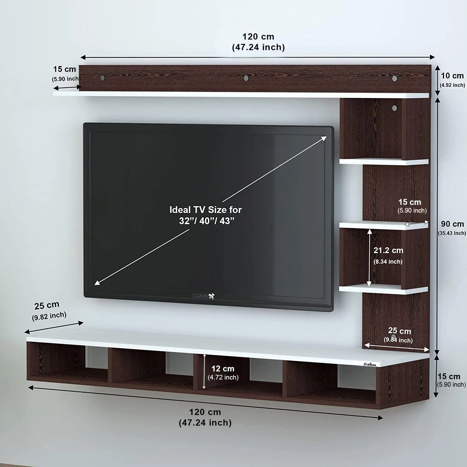 TV Unit Set Wall Mounted Wall Mounted TV Units Desk and Decor 