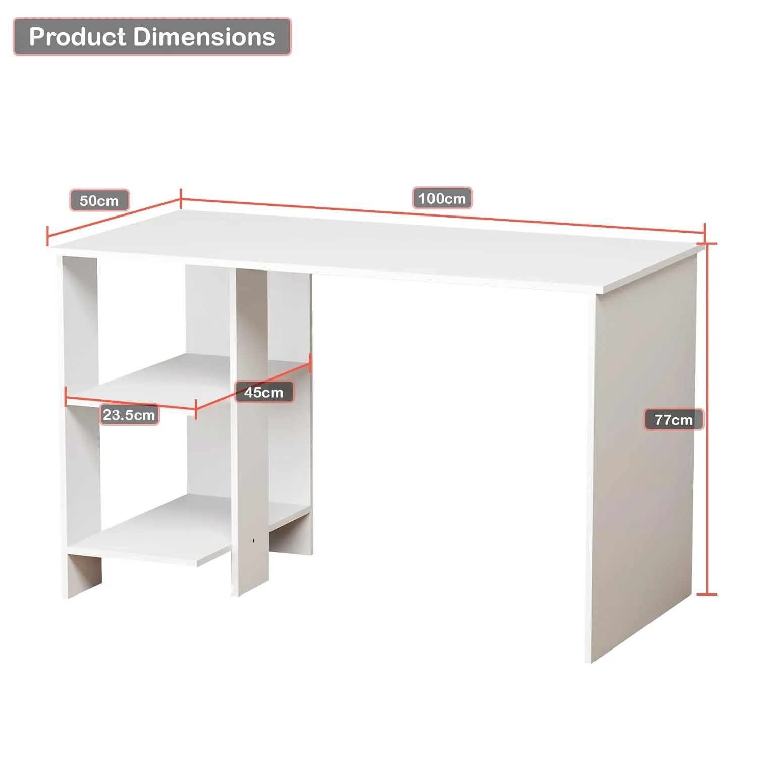 Lukzer Engineered Wood Computer Desk Study Tables Desk and Decor 