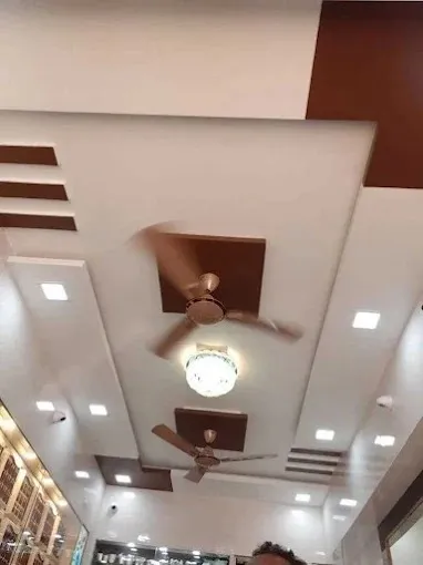 Modern Curved False Ceiling Design Architectural False Ceiling & Lighting Desk and Decor 