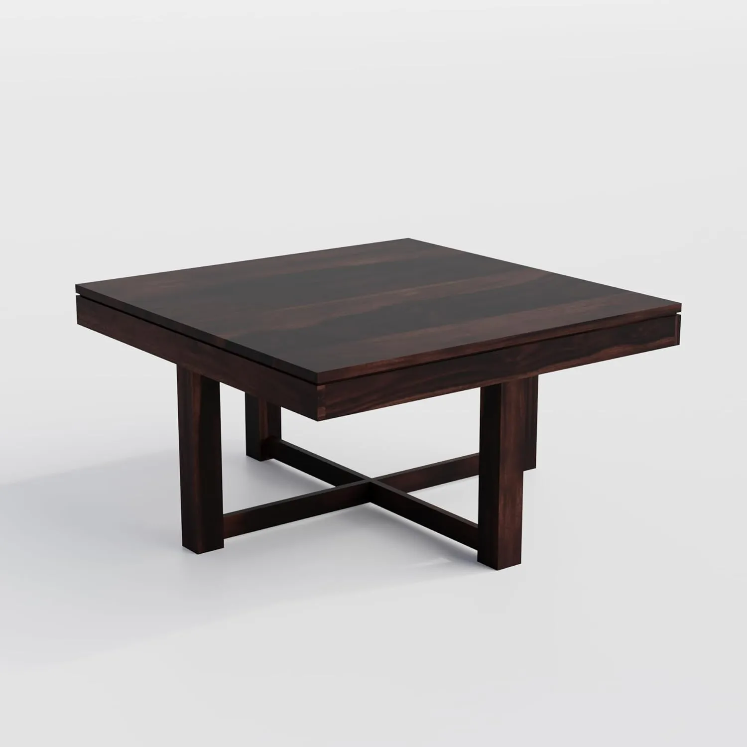 Solid Sheesham Wood Coffee Table with 4 Stools Center Tables Desk and Decor 