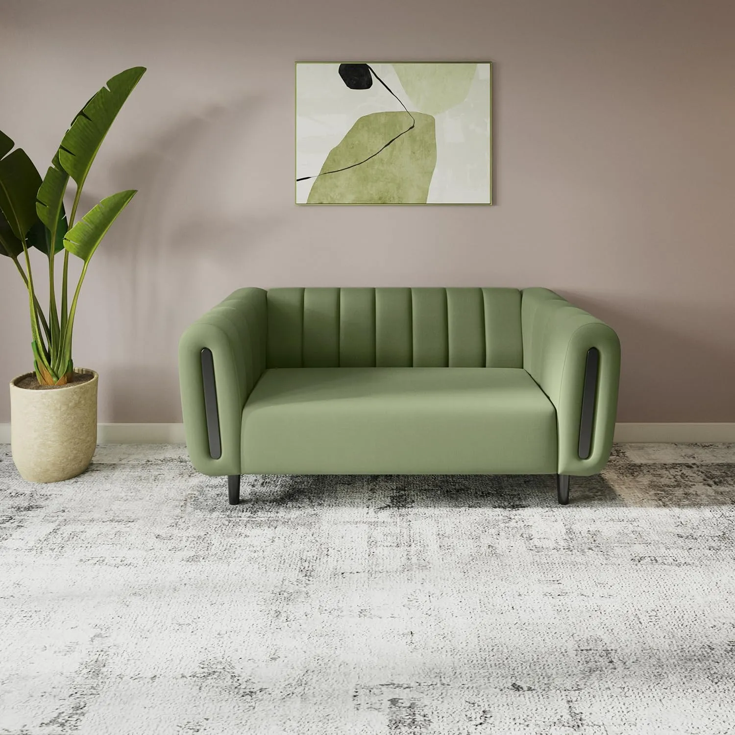 Sofa Paramount 2 Seater Fabric Sofa for Living Room with 2 Seater Sofas at Deskanddecor