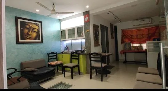 Eclectic Living-cum-Dining Space with Small Living Room Designs at Deskanddecor
