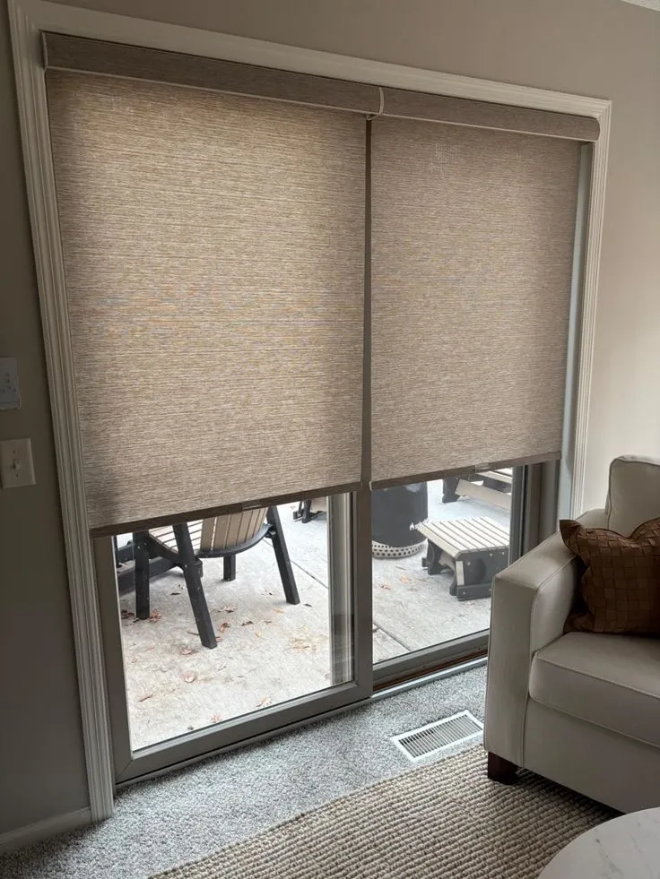 BLINDS with Curtains & Drapes at Deskanddecor