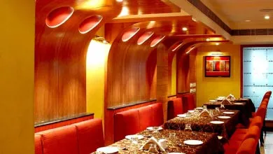 Contemporary Commercial Dining Interior with Fine Dining Restaurant at Deskanddecor