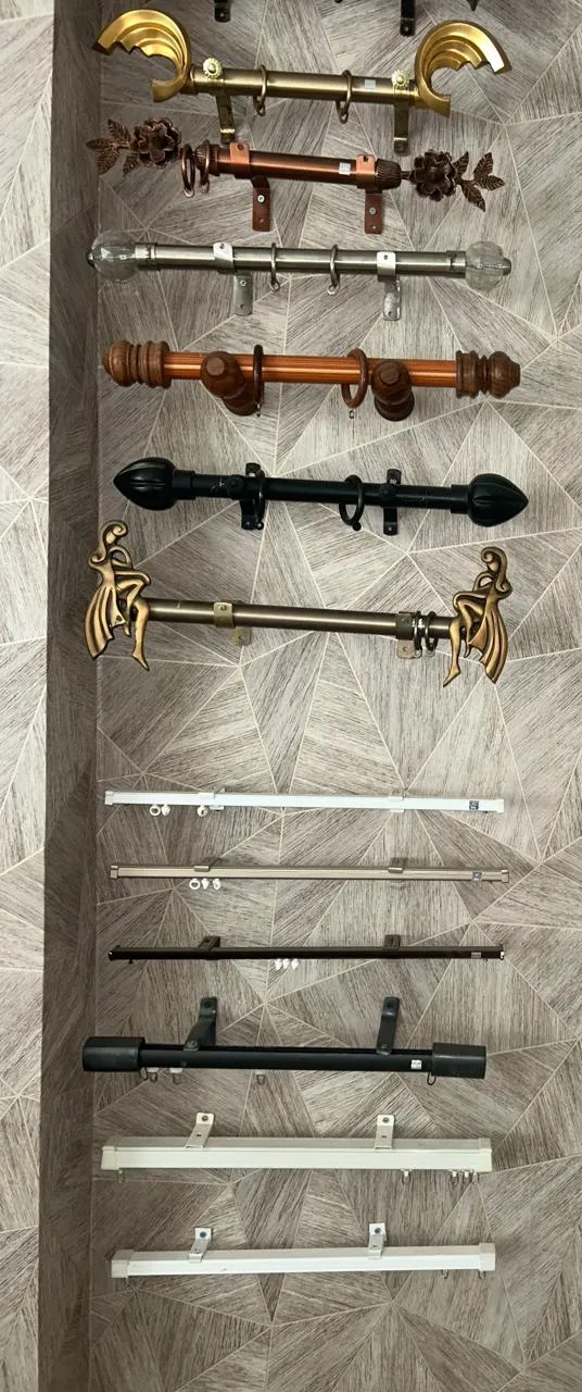 Curtain Rods & Tracks with Curtains & Drapes at Deskanddecor