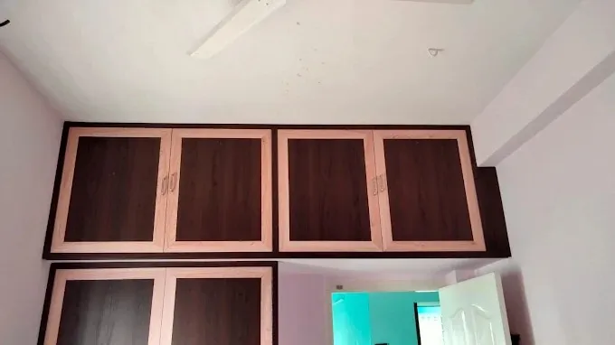 Bedroom Wardrobe with Loft Storage with Loft Storage Designs at Deskanddecor