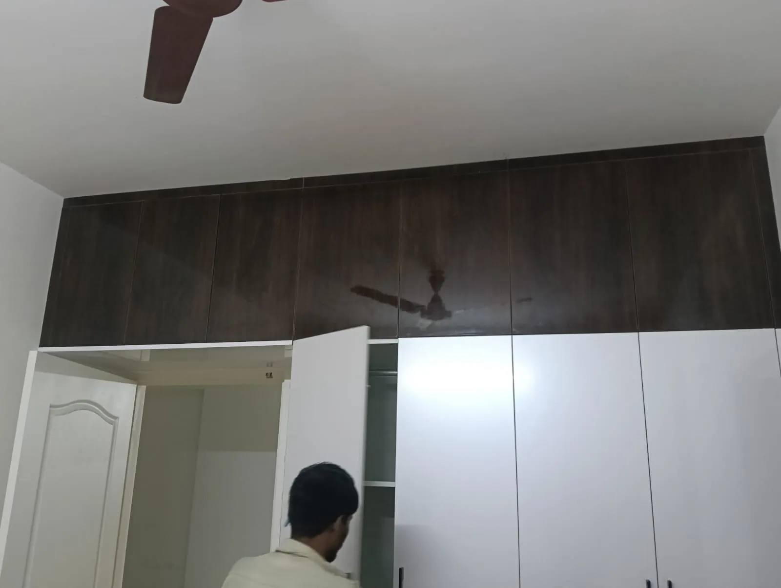 custom Built Wardrobe with Base Cabinets at Deskanddecor